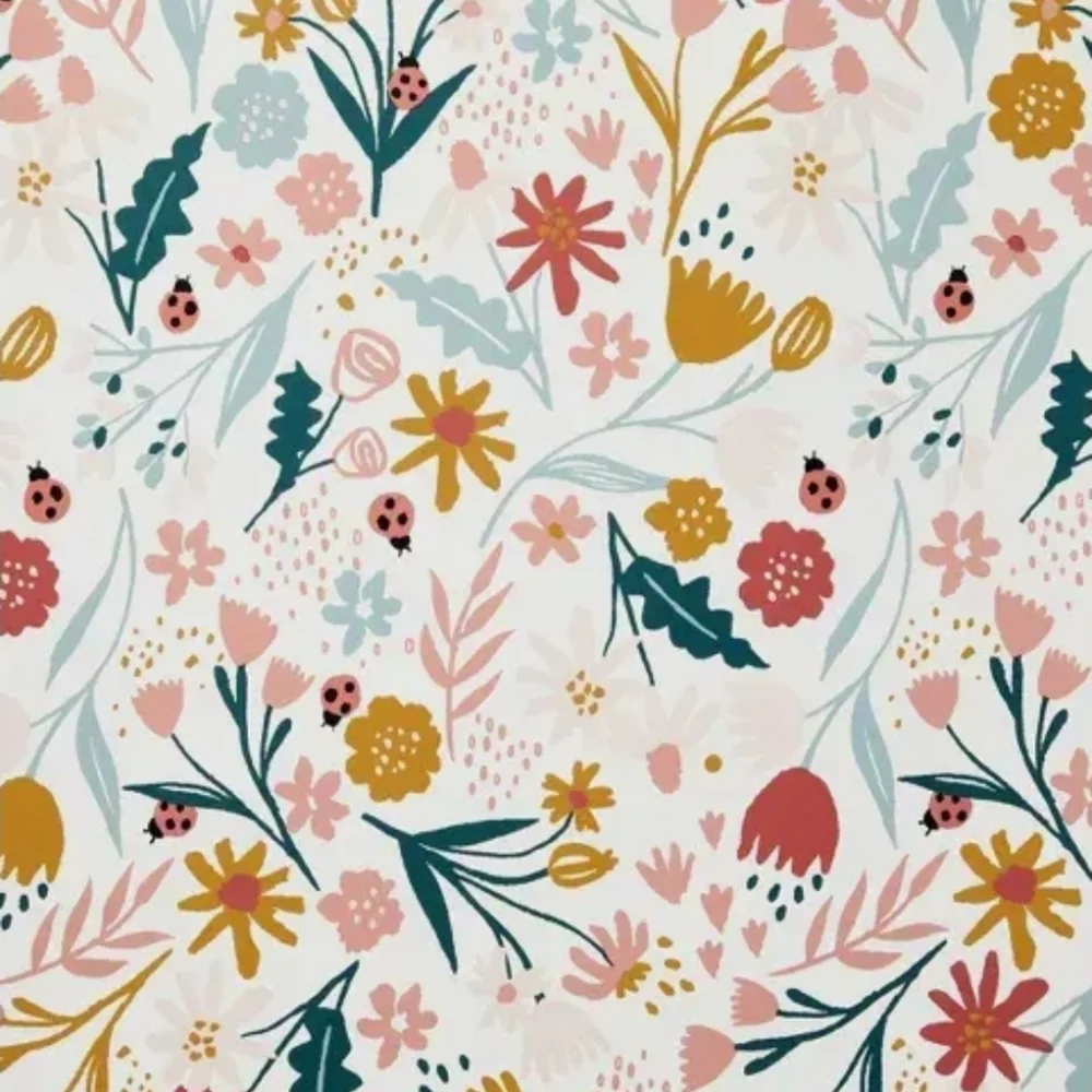 NWT (2) TWO rolls Pillowfort 'In The Garden' Floral Peel and Stick Wallpaper
